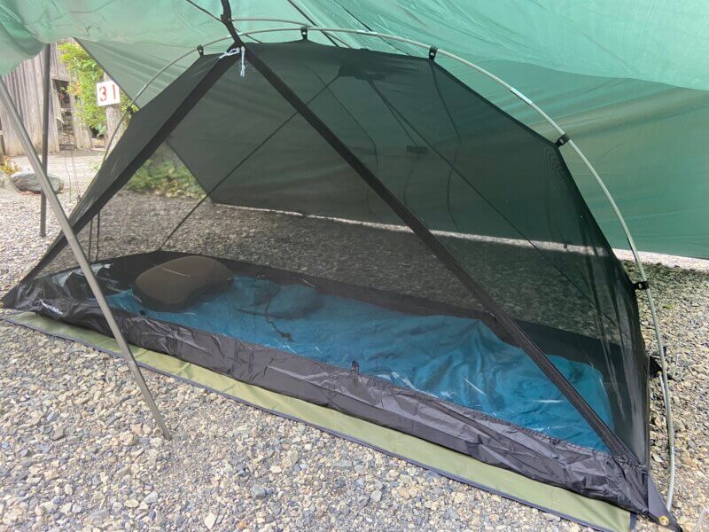 玉川キャンプ村で設営したテント